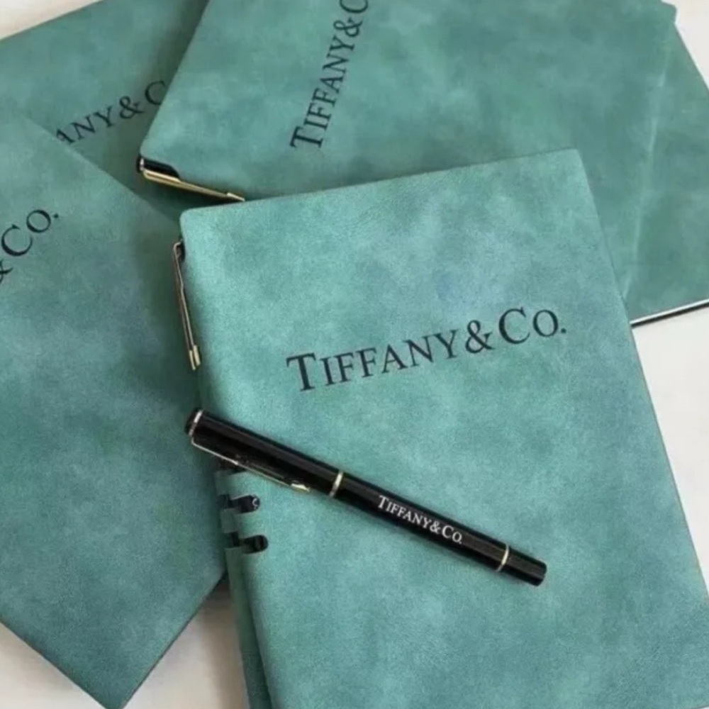 Tiffany & Co. Leather Notebook/Journal with Pen Limited Edition